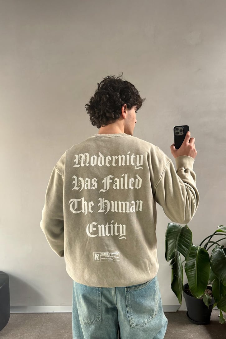 Systems Cannot Save Us Experiences  Baskılı Sweatshirt
