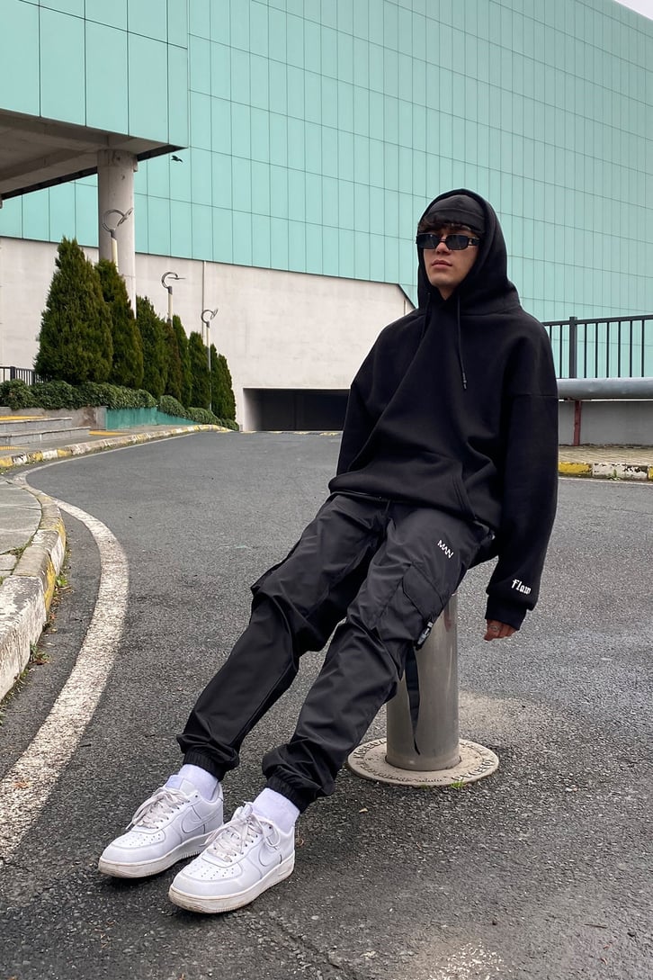 Tactical Pocket Oversize Jogger Pants