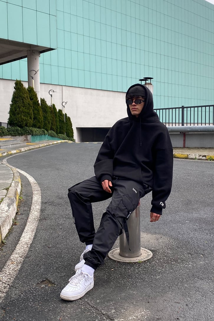 Tactical Pocket Oversize Jogger Pants
