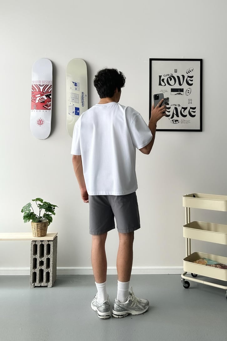 Taş İşlemeli Rising Star Oversize Tişört