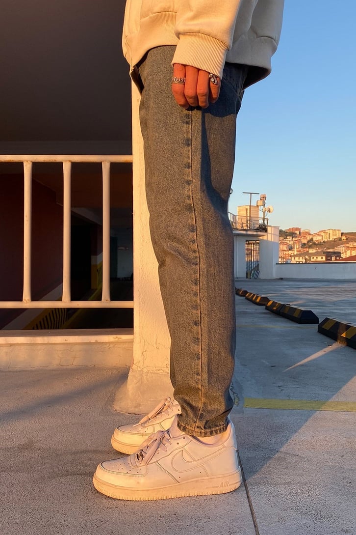 TAŞLAMALI DAD FIT JEAN