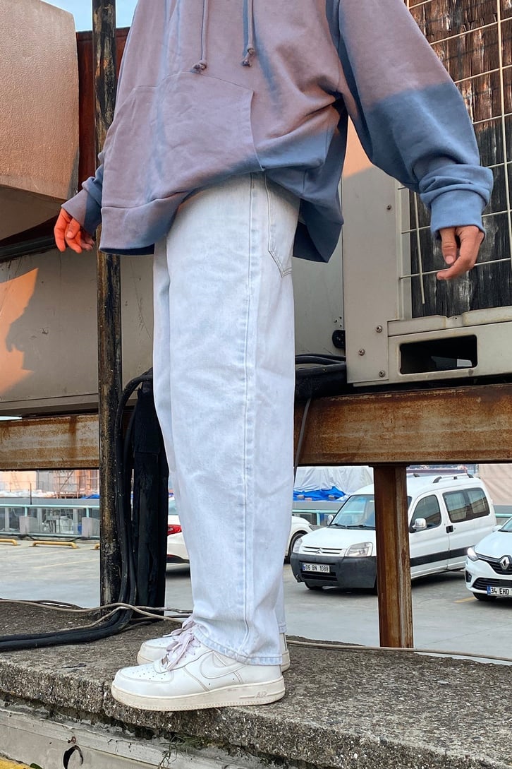 TAŞLAMALI LOSSE FIT JEAN