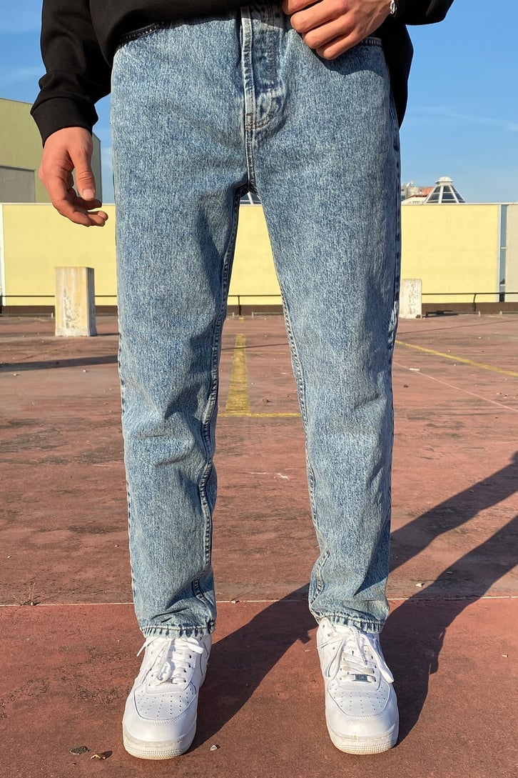 TAŞLAMALI WASHED LOSSE FIT JEAN
