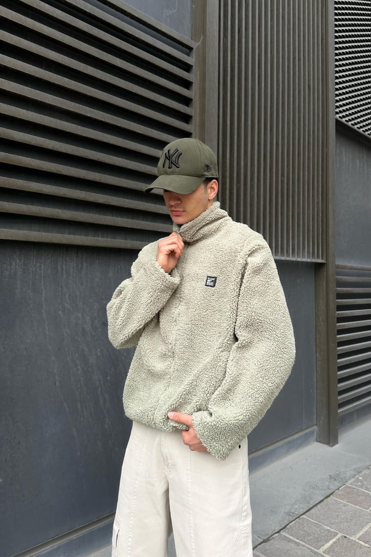 Teddy Fleece Siyah Ceket