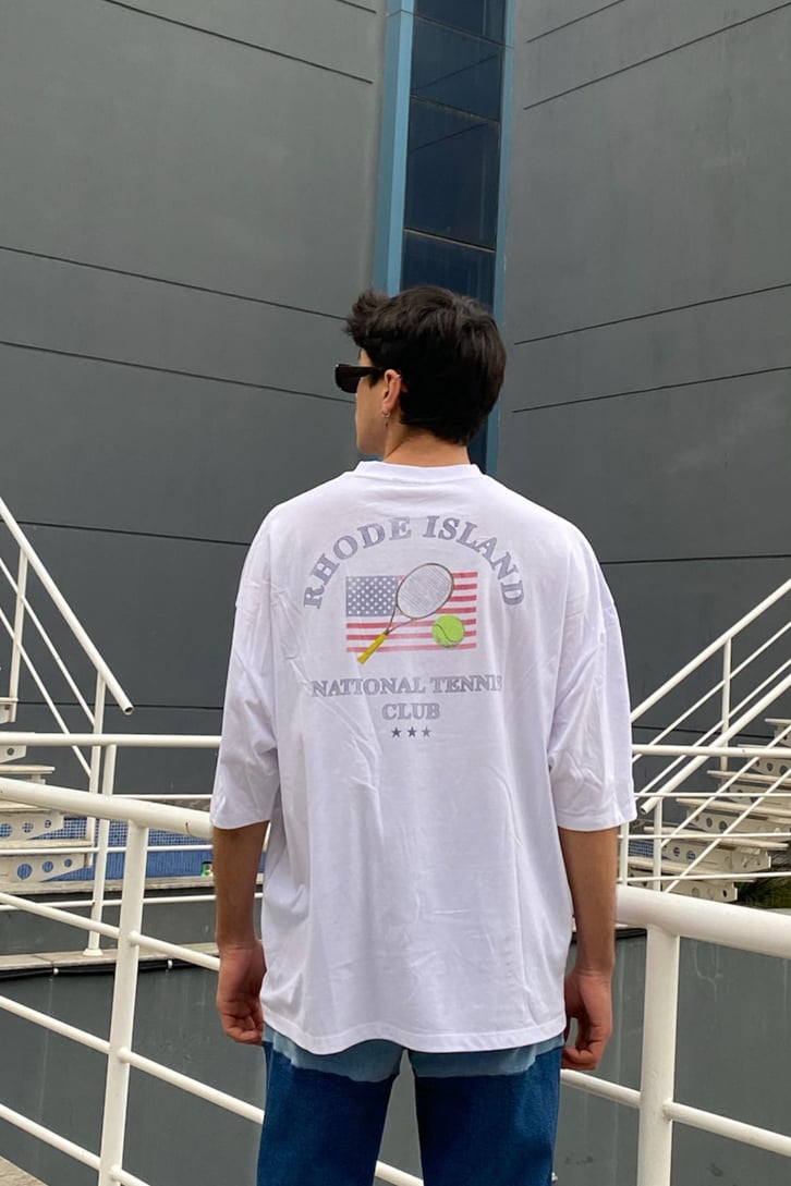 Tennis Club Oversize Printed Tshirt
