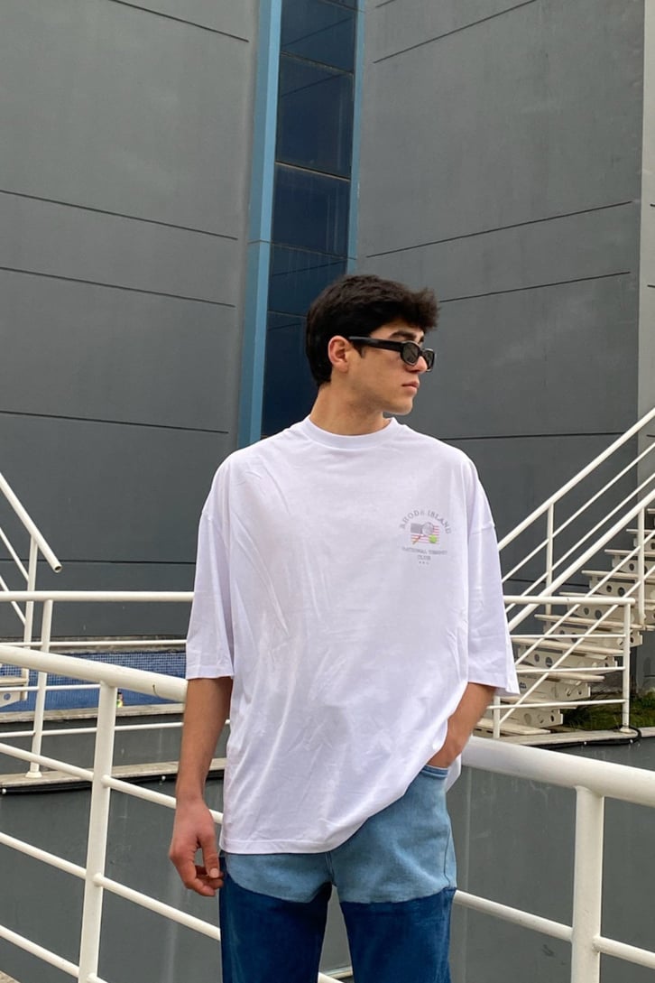 Tennis Club Oversize Printed Tshirt