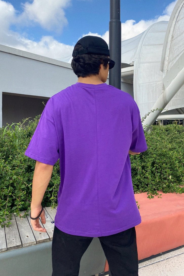 Text Baskılı Oversize Tshirt