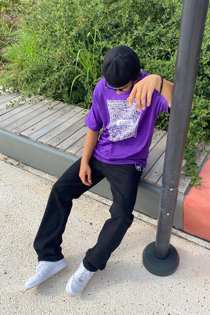 Text Baskılı Oversize Tshirt