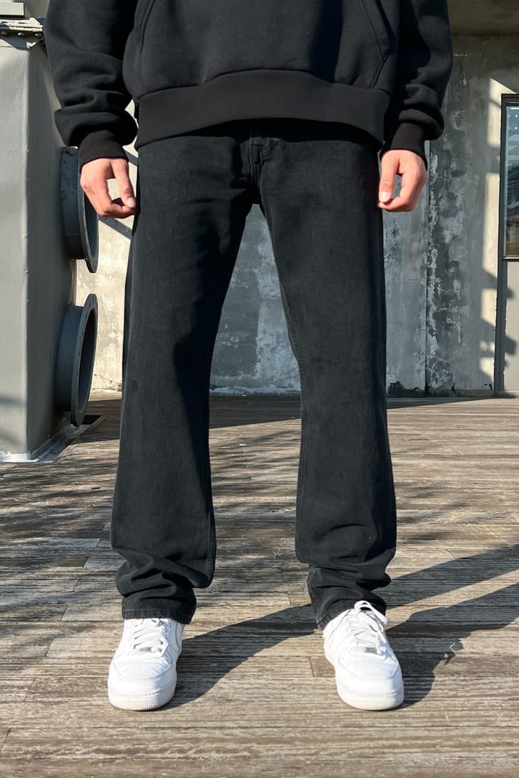 Text Print Special Edition Antrasit Losse Fit Pant