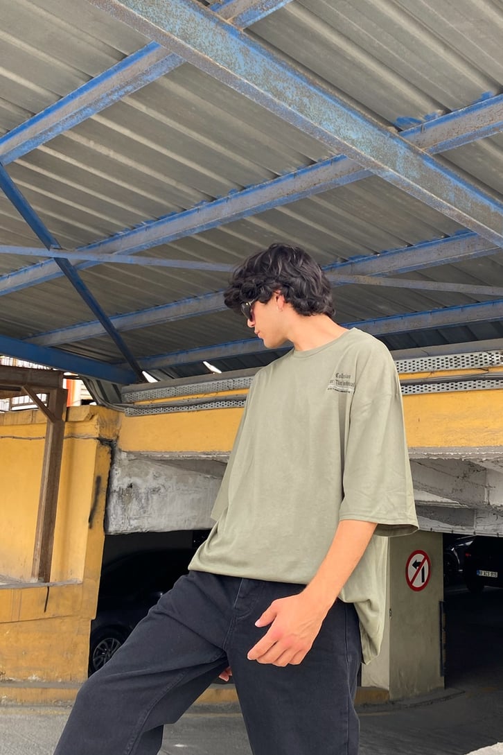 The Indiuidual Baskılı Oversize Tshirt