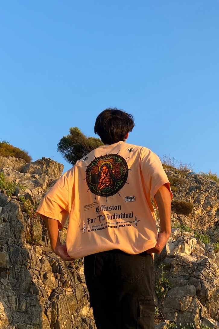 The Indiuidual Baskılı Yavruağzı Oversize Tshirt