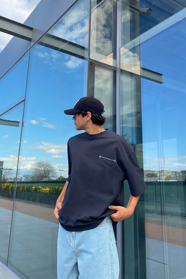 The Indiuidual Baskılıı Oversize Tshirt