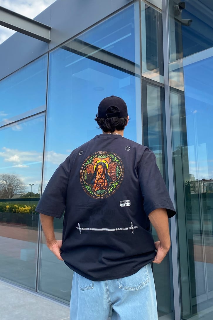 The Indiuidual Baskılıı Oversize Tshirt