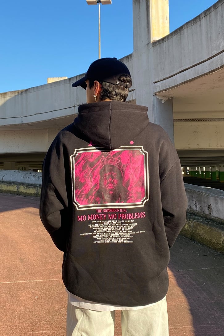 THE NOTORIUS YAZI BASKILI OVERSIZE HOODIE