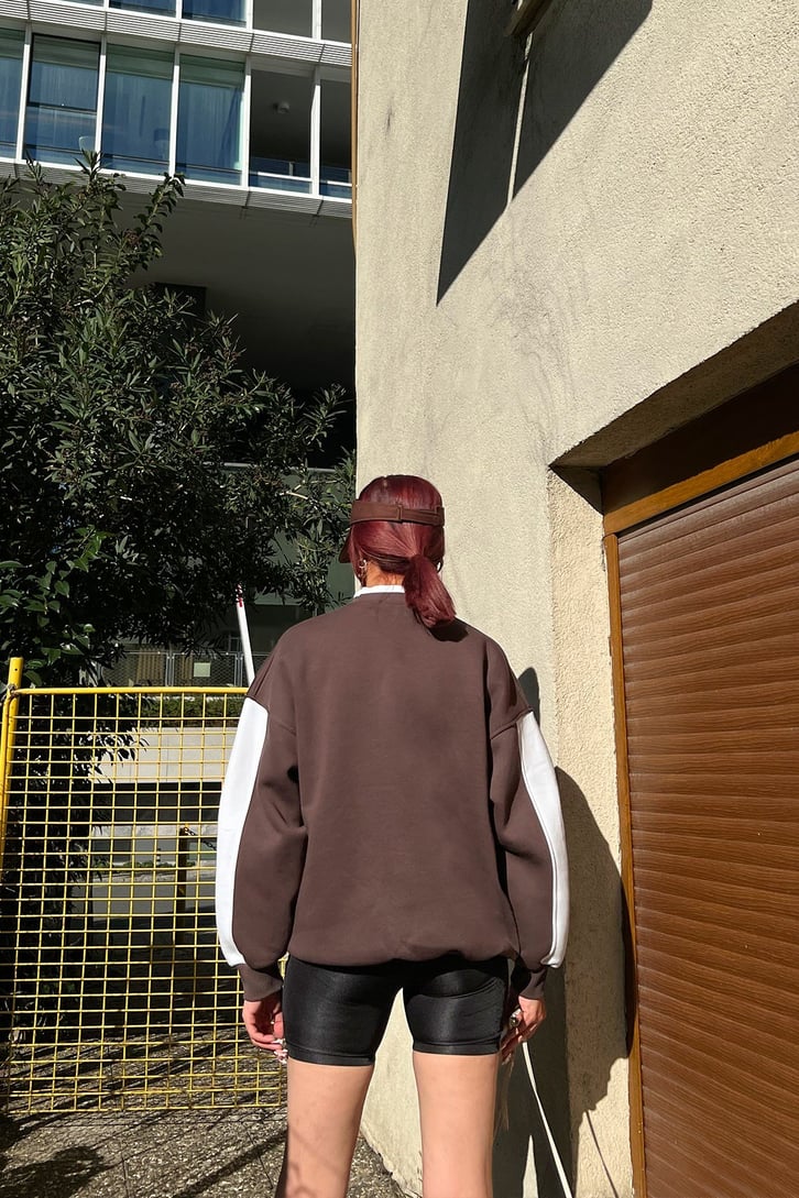 The Ski Baskılı Kadın Sweatshirt