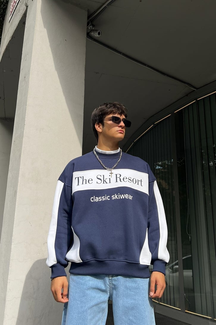 The Ski Resort Baskılı Oversize Sweatshirt