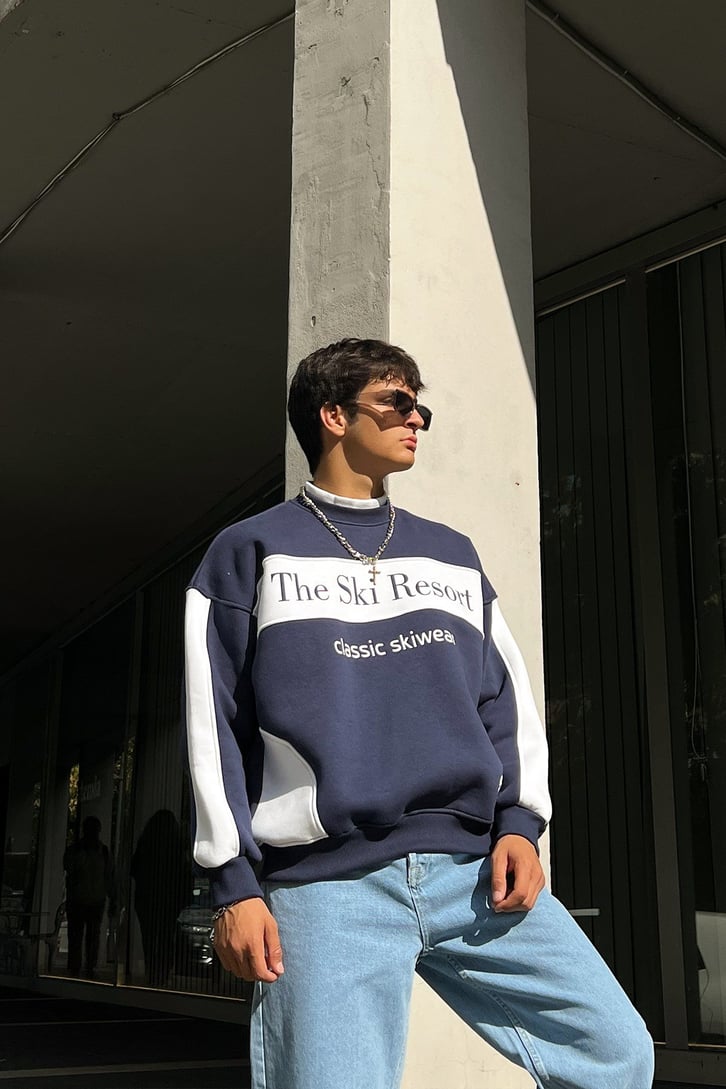 The Ski Resort Baskılı Oversize Sweatshirt