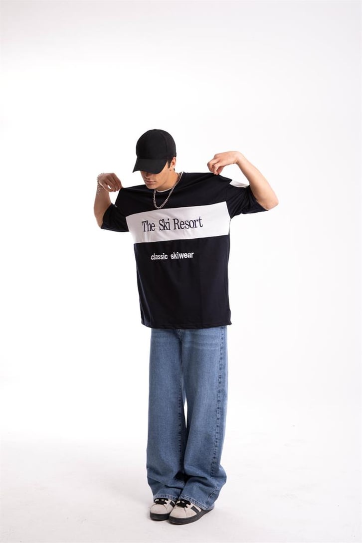 The Ski Resort Nakışlı Oversize Tshirt