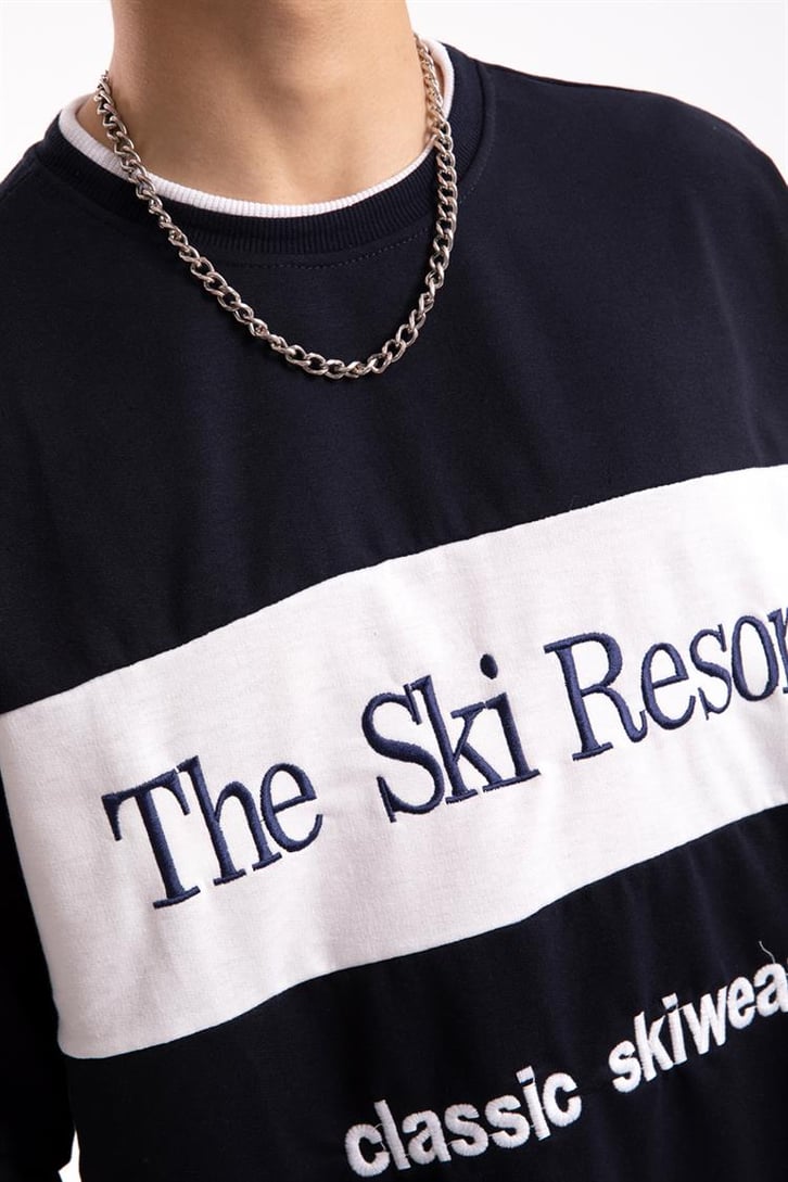The Ski Resort Nakışlı Oversize Tshirt