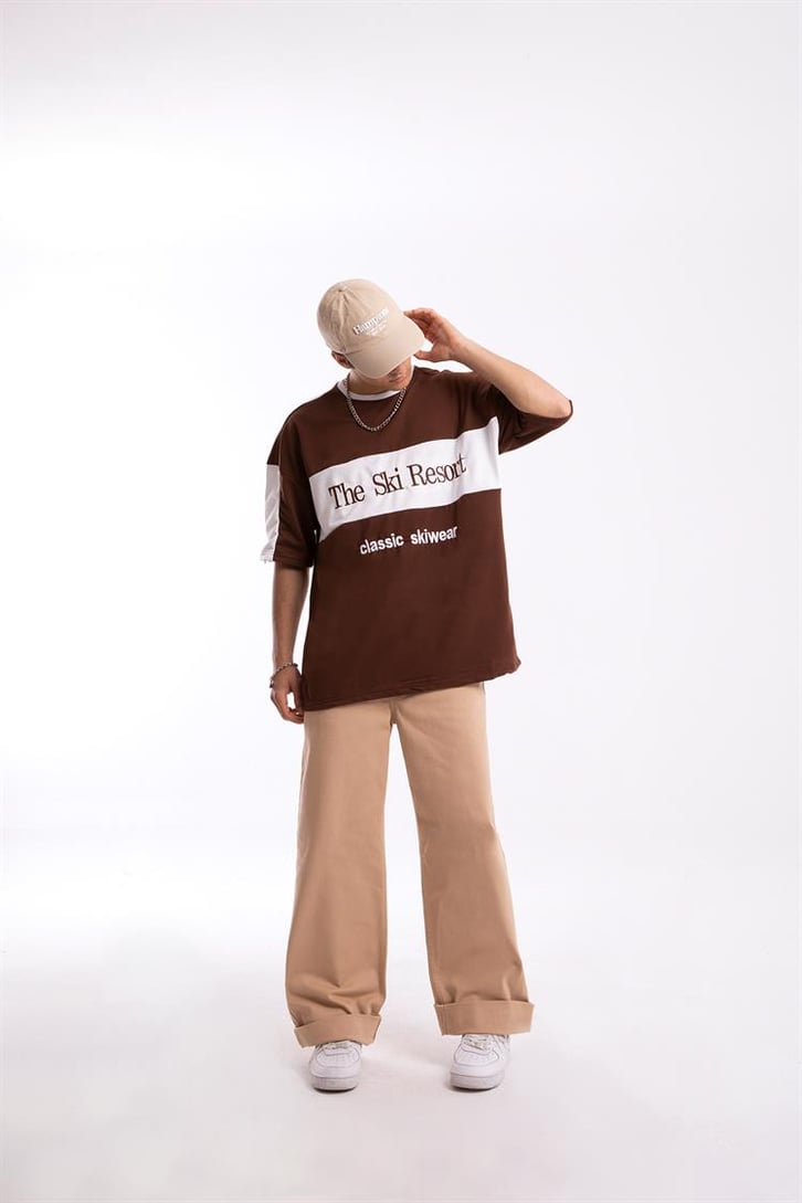The Ski Resort Nakışlı Oversize Tshirt