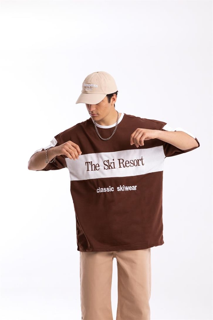 The Ski Resort Nakışlı Oversize Tshirt