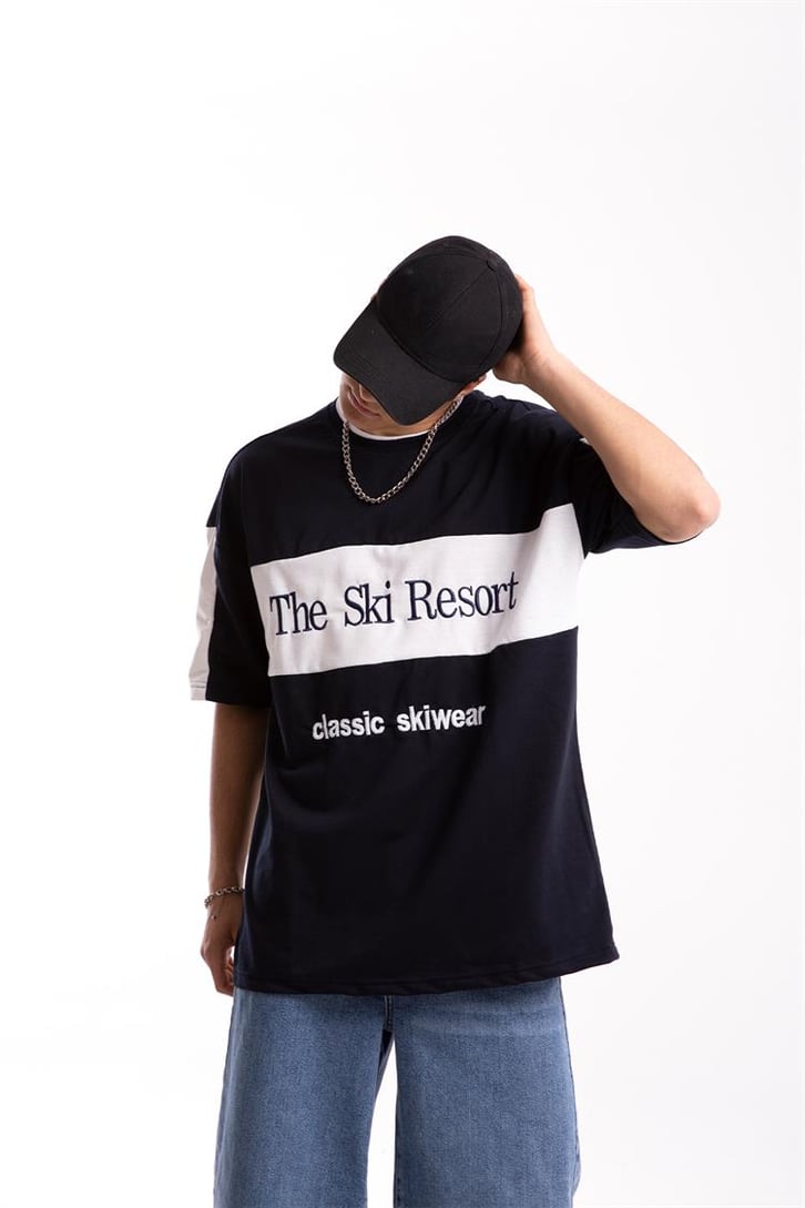 The Ski Resort Nakışlı Oversize Tshirt