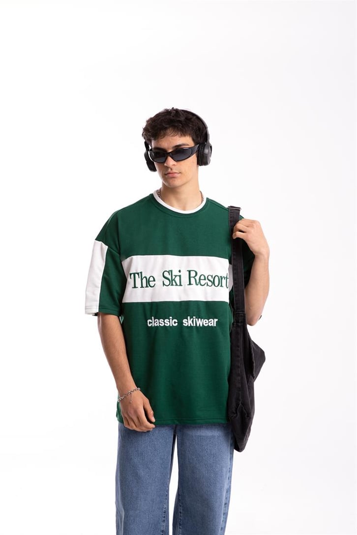 The Ski Resort Nakışlı Oversize Tshirt