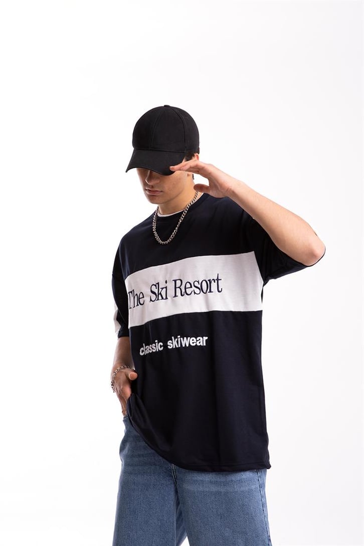 The Ski Resort Nakışlı Oversize Tshirt