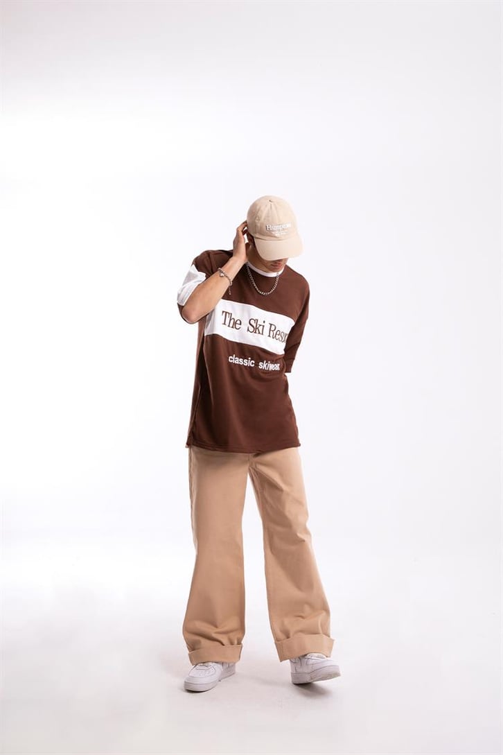 The Ski Resort Nakışlı Oversize Tshirt
