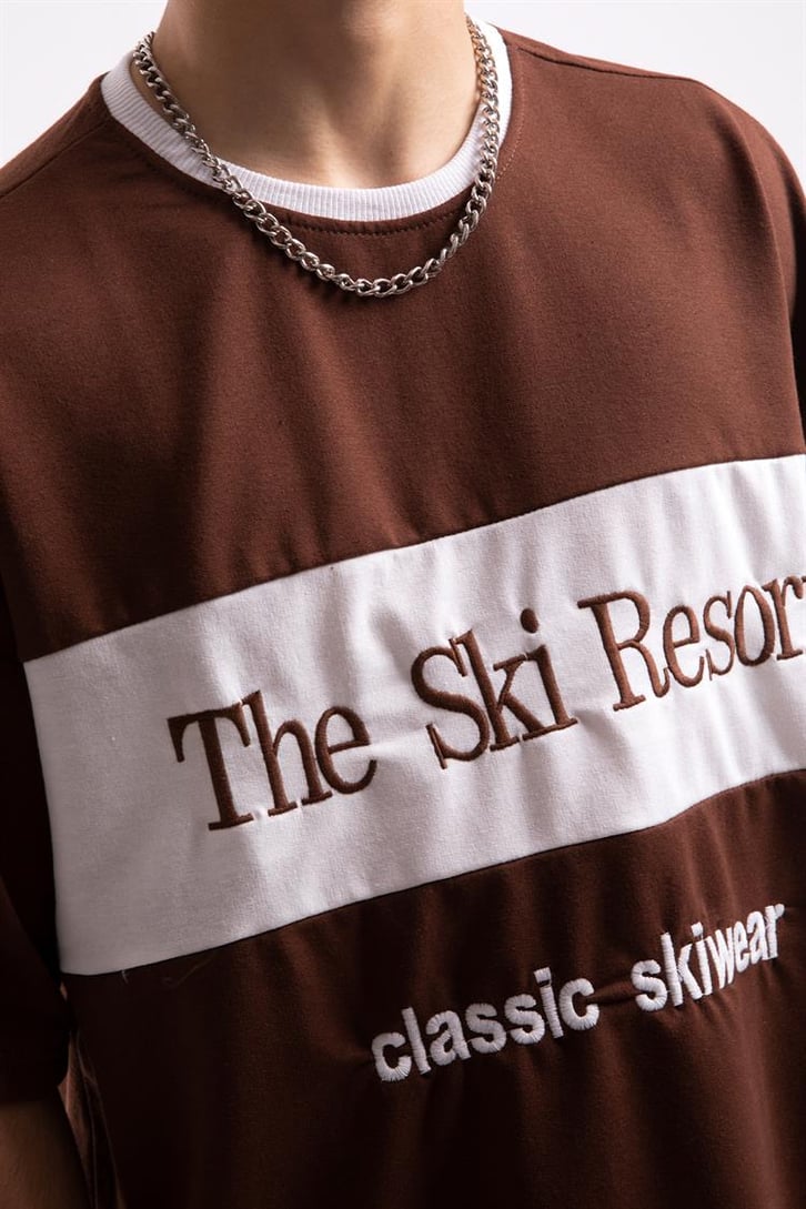 The Ski Resort Nakışlı Oversize Tshirt