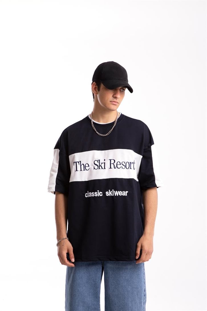 The Ski Resort Nakışlı Oversize Tshirt