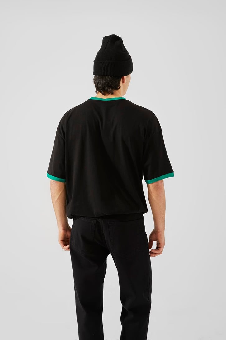 The South Baskılı Beyaz Oversize Hoodie