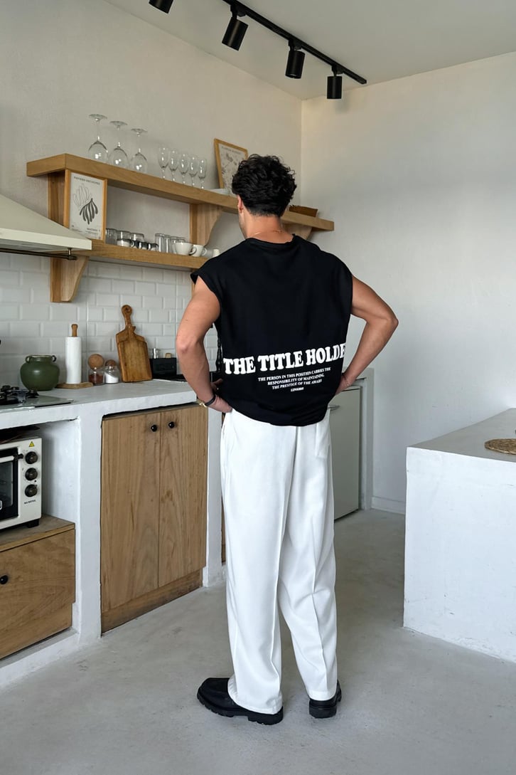 The Title Holder Baskılı Atlet