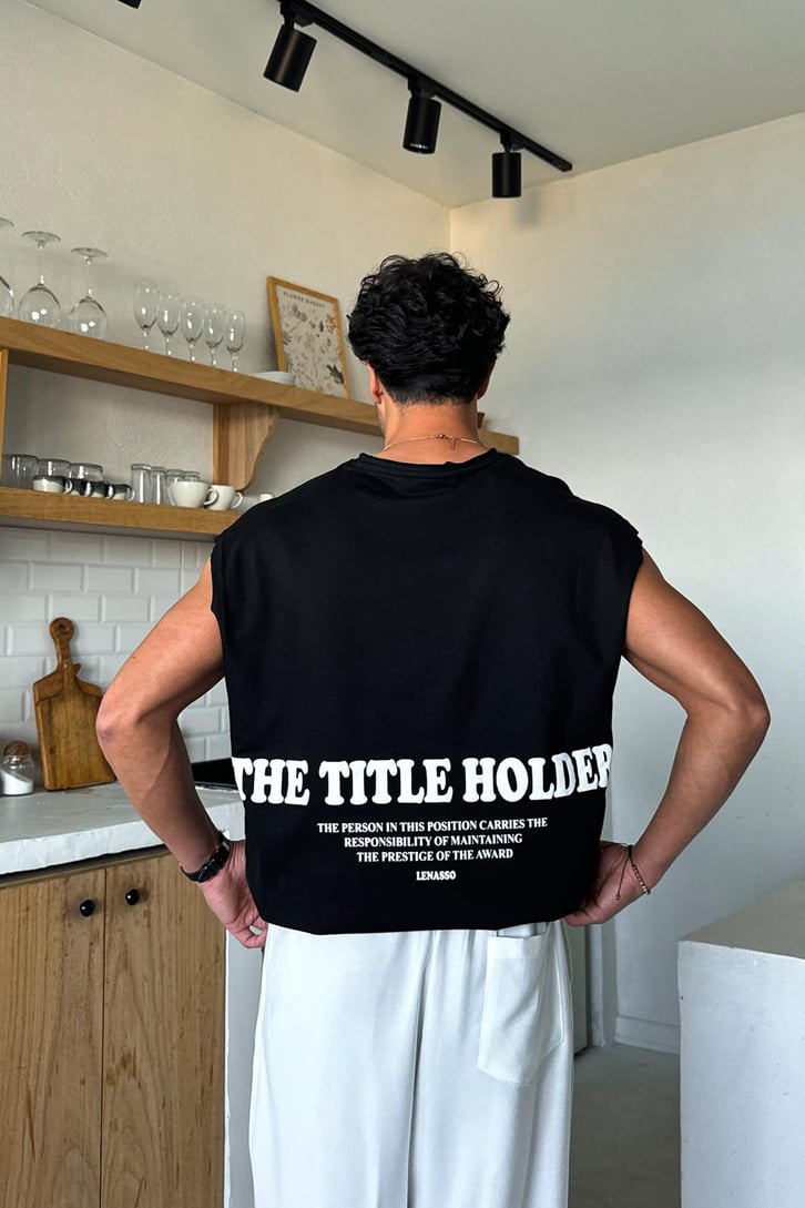 The Title Holder Baskılı Atlet