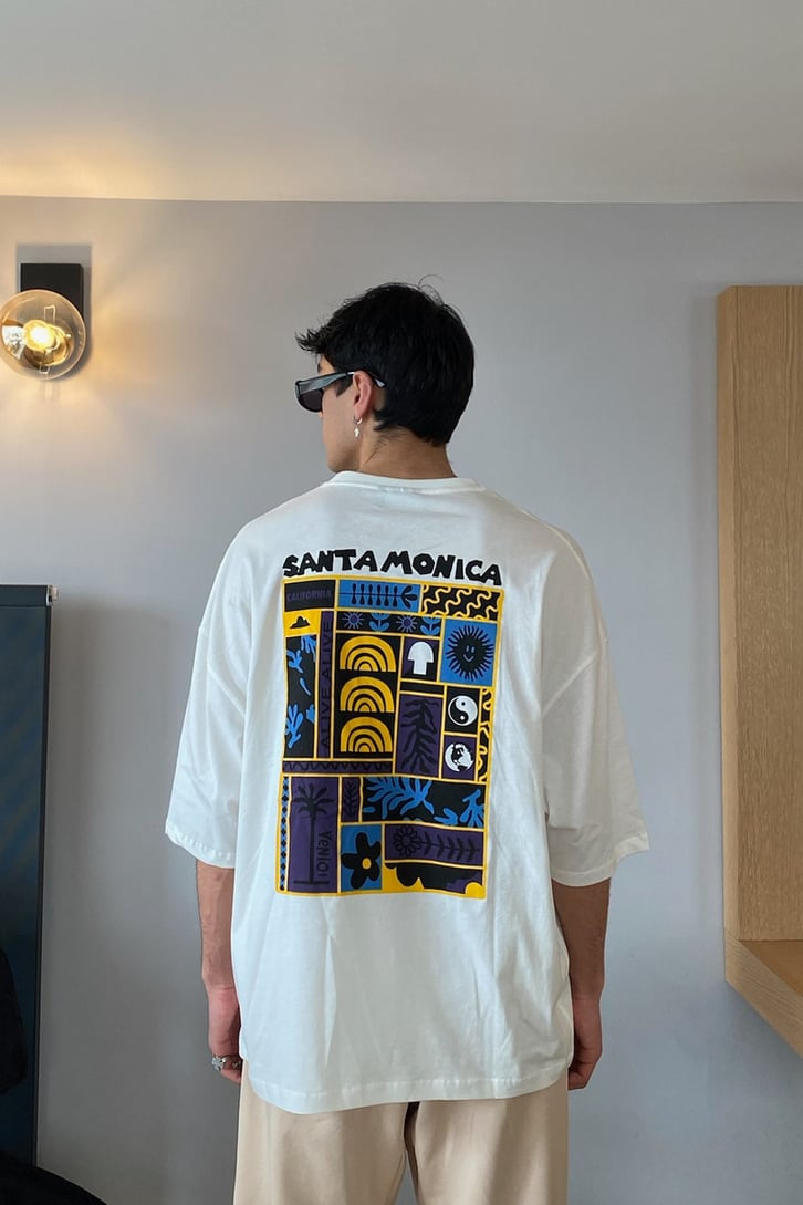 Thema Park Oversize Printed Tshirt