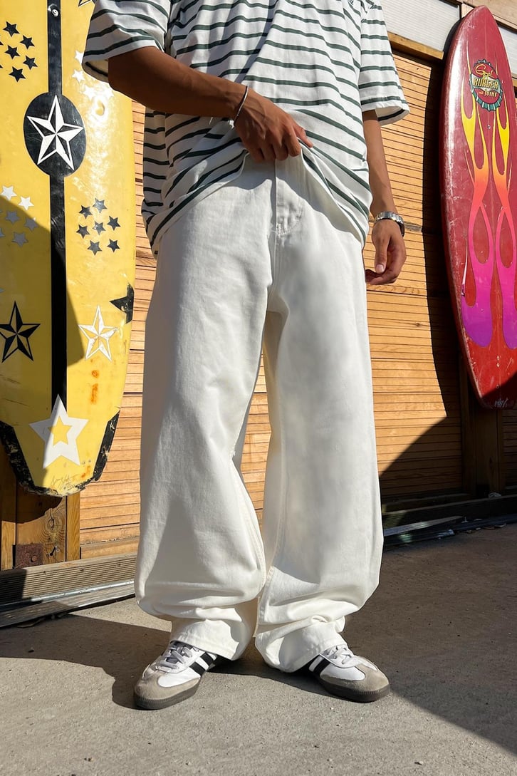 Theo Gabardin Baggy Pantolon