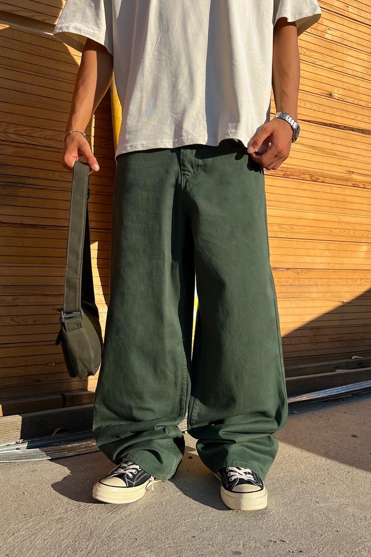Theo Gabardin Baggy Pantolon