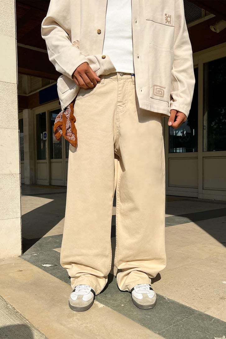 Theo Gabardin Baggy Pantolon