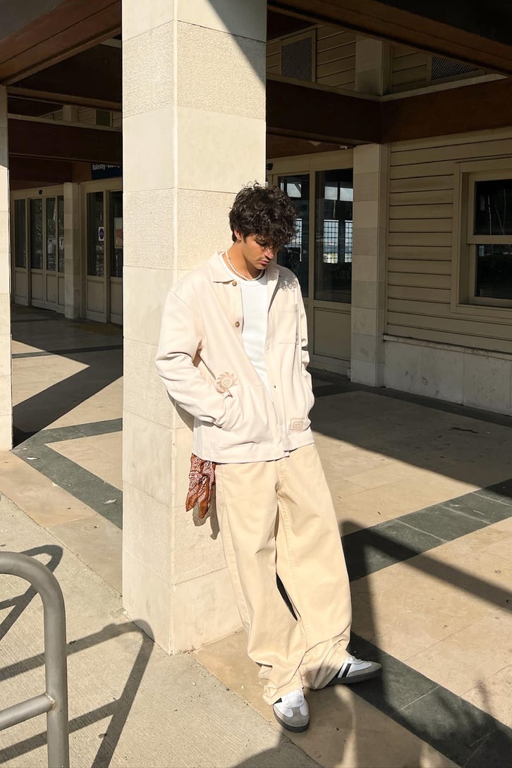 Theo Gabardin Baggy Pantolon