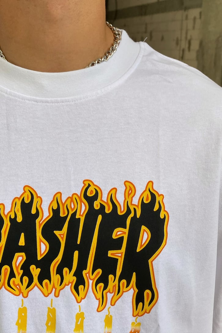 Thrasher Baskılı Oversize Tshirt