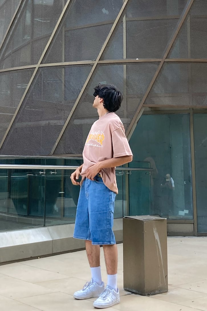 Thrasher Baskılı Oversize Tshirt
