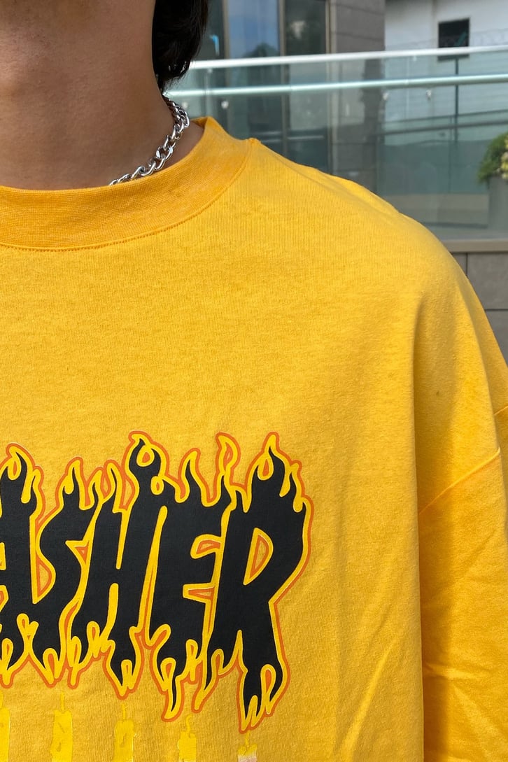 Thrasher Baskılı Oversize Tshirt