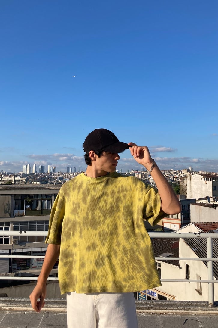 TIE DYE ÇİFT RENK OVERSIZE TSHIRT
