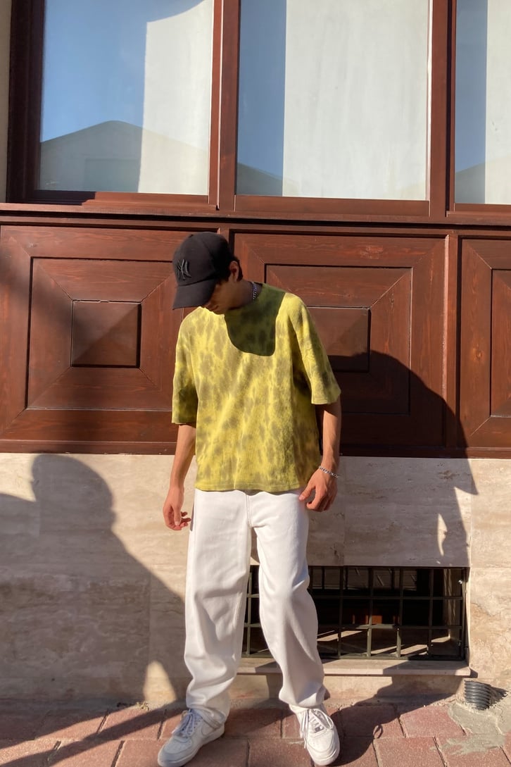 TIE DYE ÇİFT RENK OVERSIZE TSHIRT