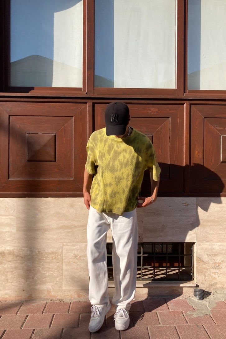 TIE DYE ÇİFT RENK OVERSIZE TSHIRT