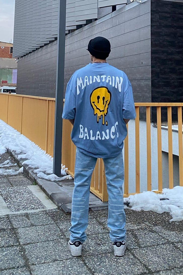 Tie-Dye Yıkamalı Premium Losse Fit JEan