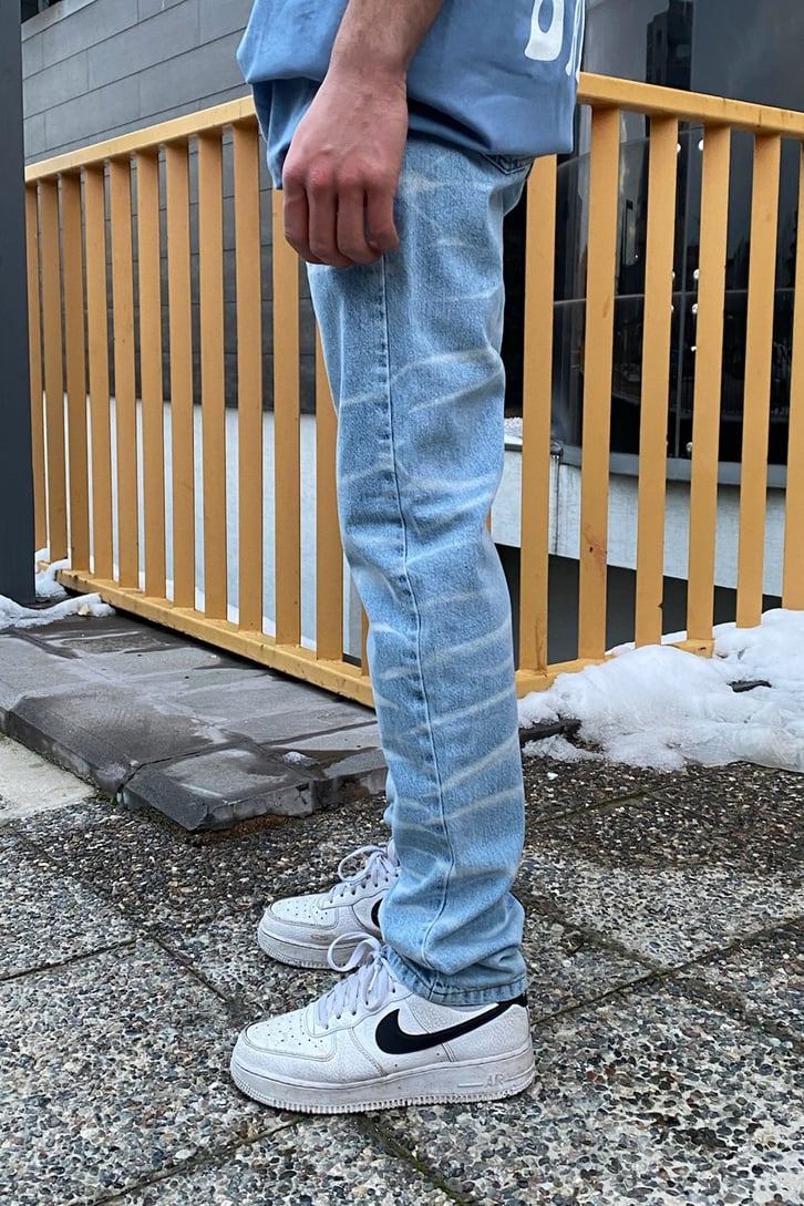 Tie-Dye Yıkamalı Premium Losse Fit JEan