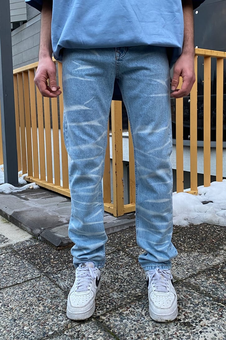 Tie-Dye Yıkamalı Premium Losse Fit JEan