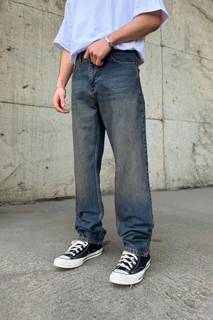 Tint Yıkama Straight Jean