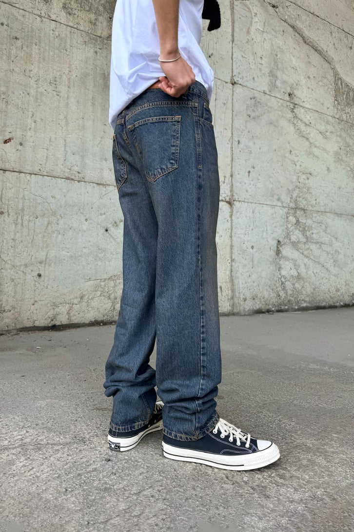 Tint Yıkama Straight Jean